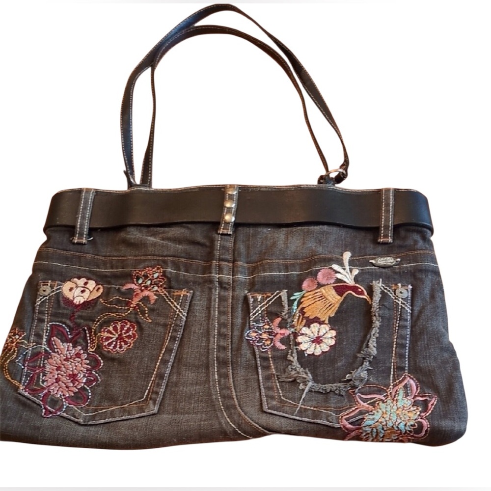 GG COUTURE HAND CRAFTED DENIM TOTE